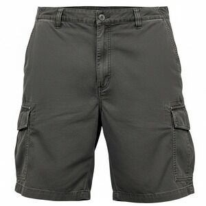 NEW Roundtree & Yorke Big Man Straight Fit Cargo Shorts Gray Size 52 x 9" Inseam